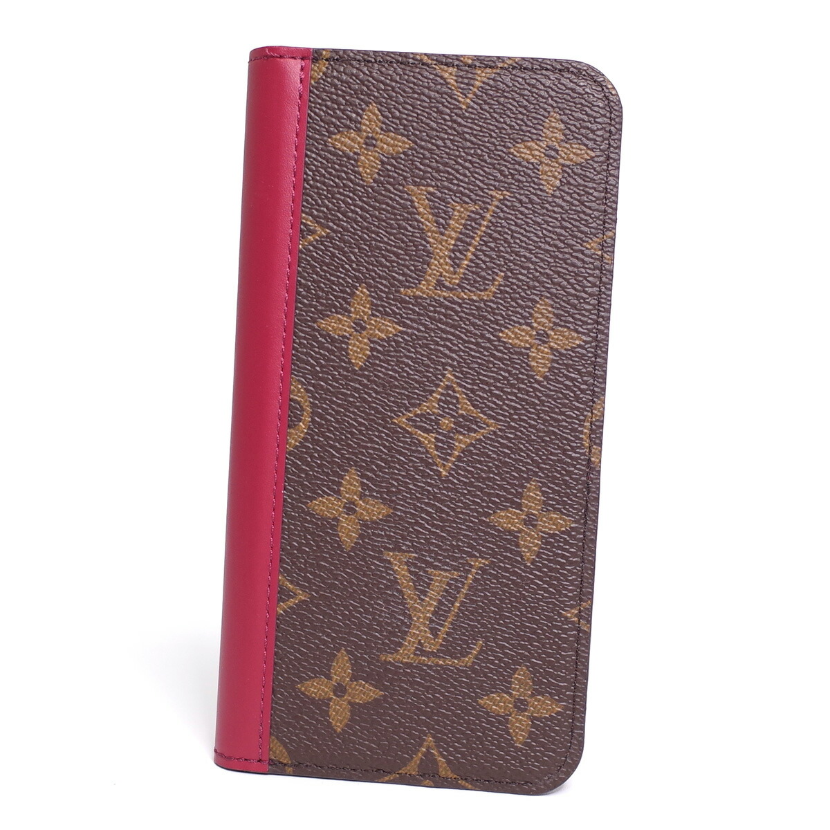 ルイヴィトン M ユニセックス フォリオ モノグラムキャンバス Louis Iphone11用ケース フューシャ Iphone11 フューシャ Vuitton フォリオ ユニセックス 中古 ブランドショップパリノ