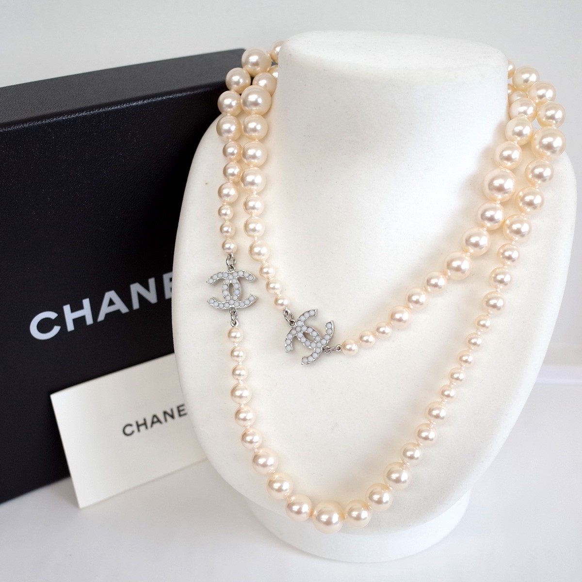 楽天市場 シャネル Chanel パールロングネックレス ココマーク アクセサリー レディース 刻印 A13 V 中古 ブランドショップパリノ