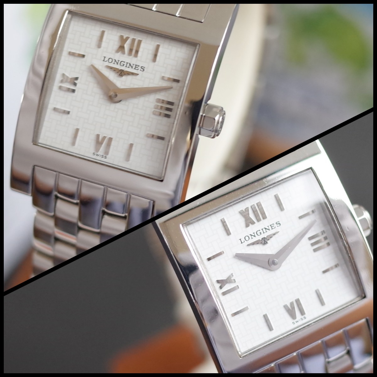 全ての 【中古】美品 LONGINES 男女兼用【本物保証】 シルバー×ホワイト文字盤 SS クオーツ Ｌ5.655.4 ボーイズ腕時計  ドルチェビータ ロンジン - レディース腕時計