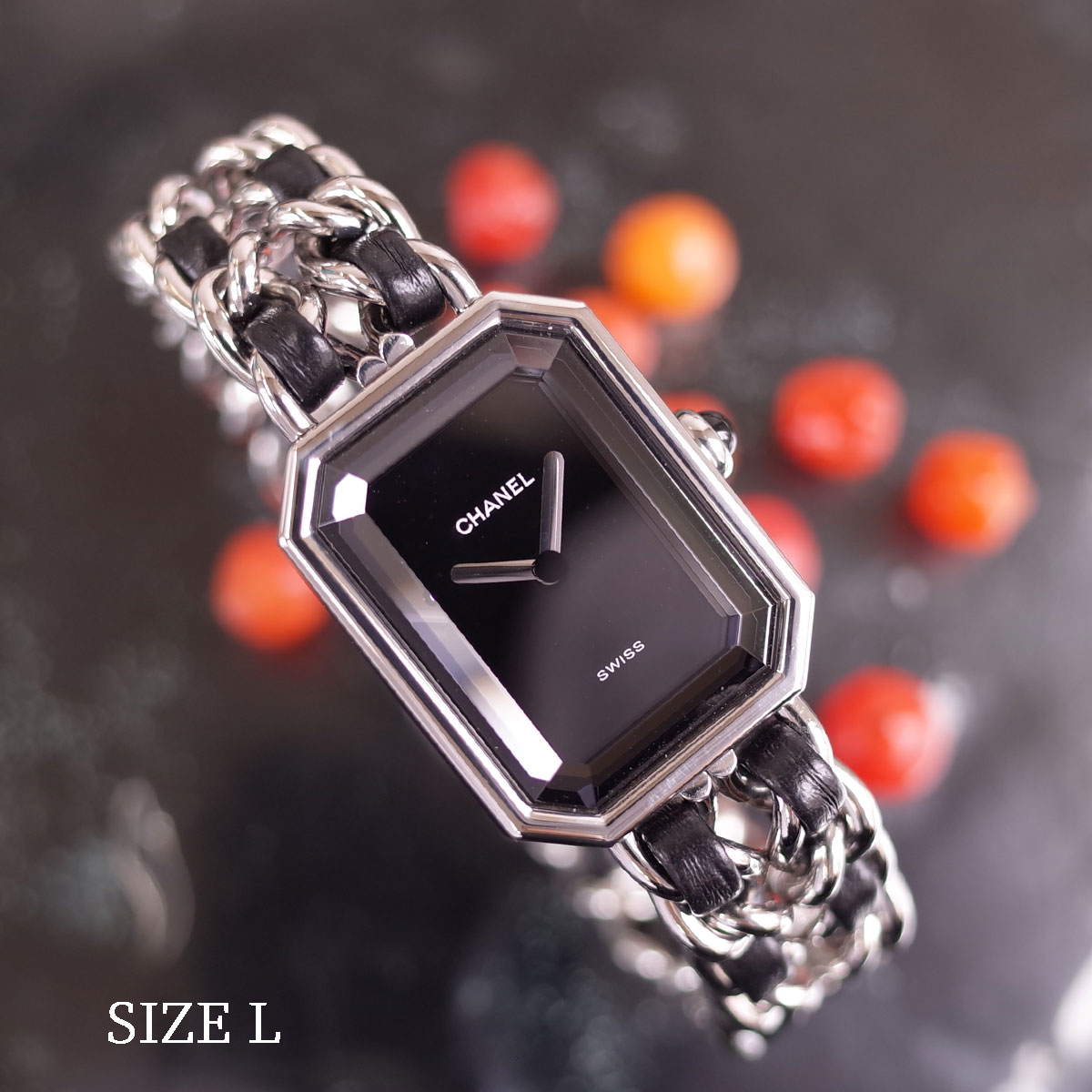 楽天市場】シャネル CHANEL プルミエール ブラック シルバー H0451 M