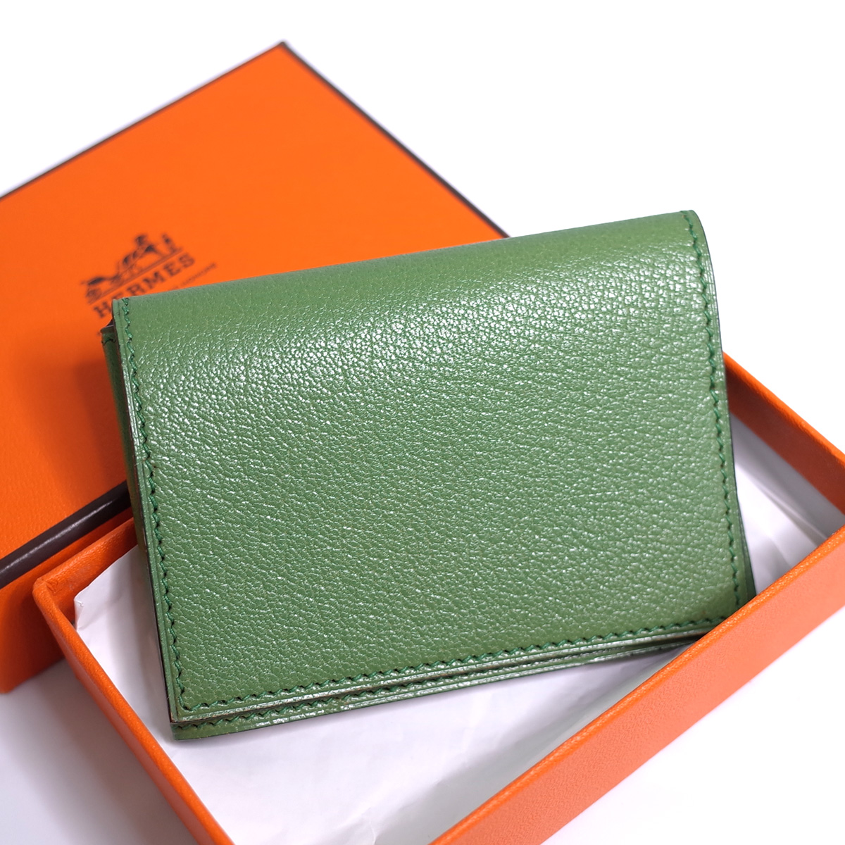 HERMES 三つ折りカードケース クルネゼー 美品 日本未入荷 www