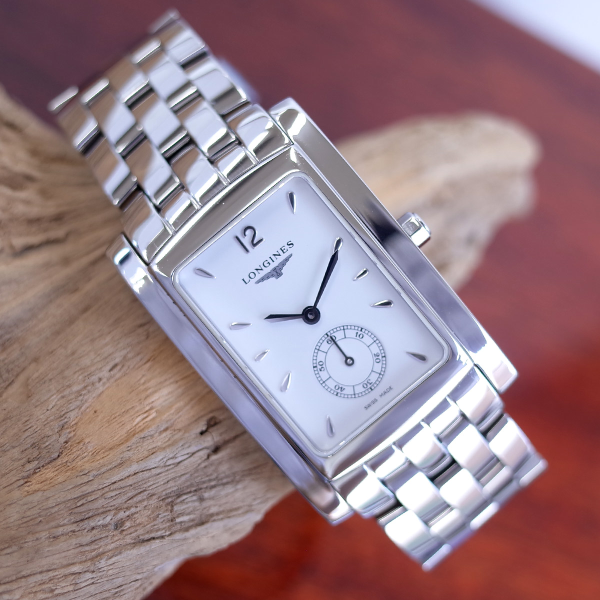 【極美品】ロンジン L5.655.4 ドルチェヴィータ スモセコ　新品電池　黒 LONGINES 電池交換済 ロンジン ドルチェヴィータ スモールセコンド L5