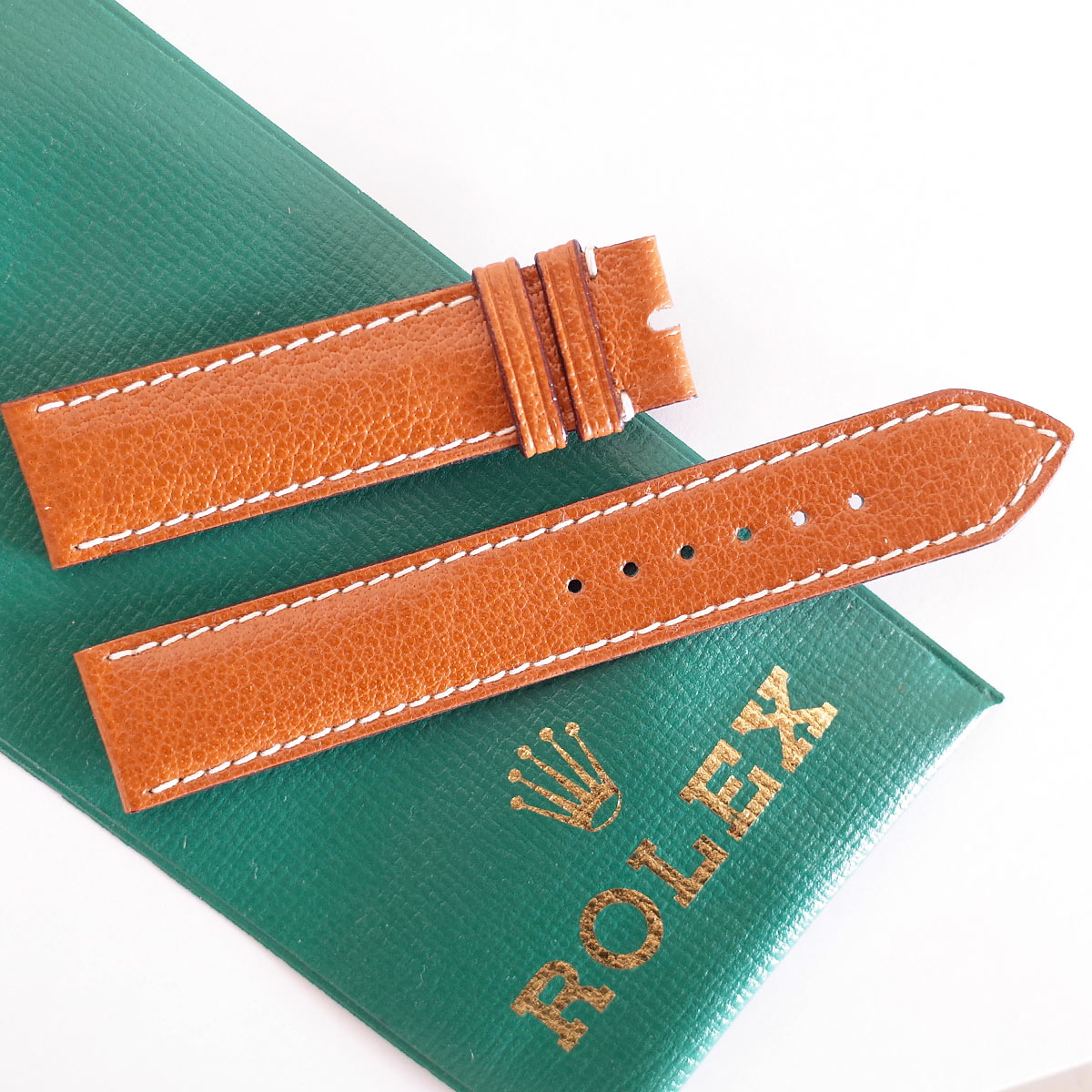 ロレックス レザーベルト ROLEX ラグ幅18mm 腕時計用 クロコダイル 約