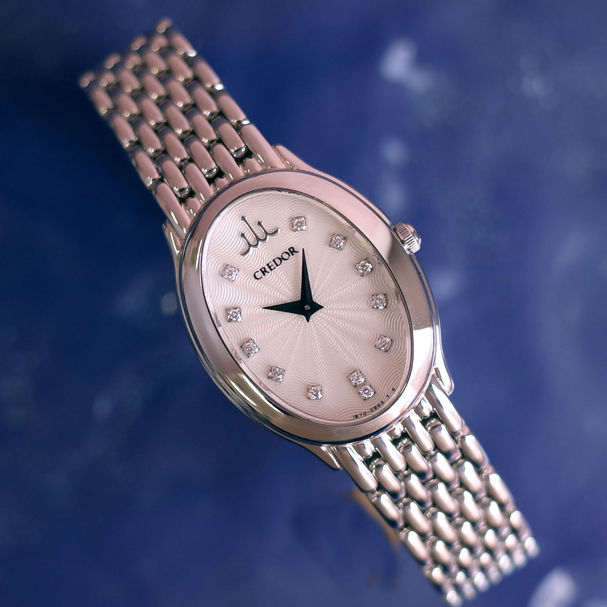 セイコー クレドール GSTE929 IE70-0BD0 12PD 金剛石 白いこと レディース 石英 ウォッチ SEIKO CREDOR 1年引き受ける