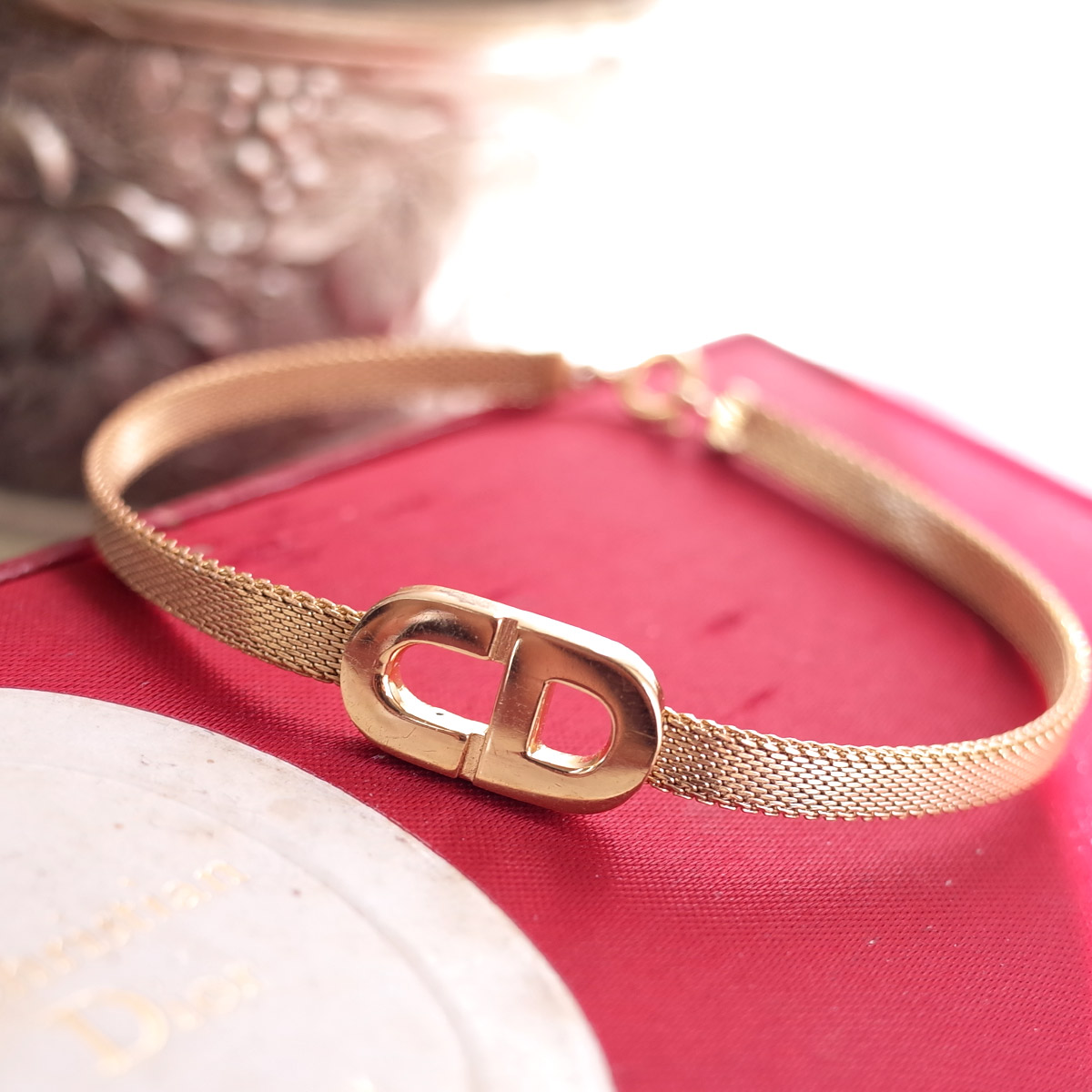 楽天市場】ディオール ブレスレット CD ロゴ ゴールド メタル 中古
