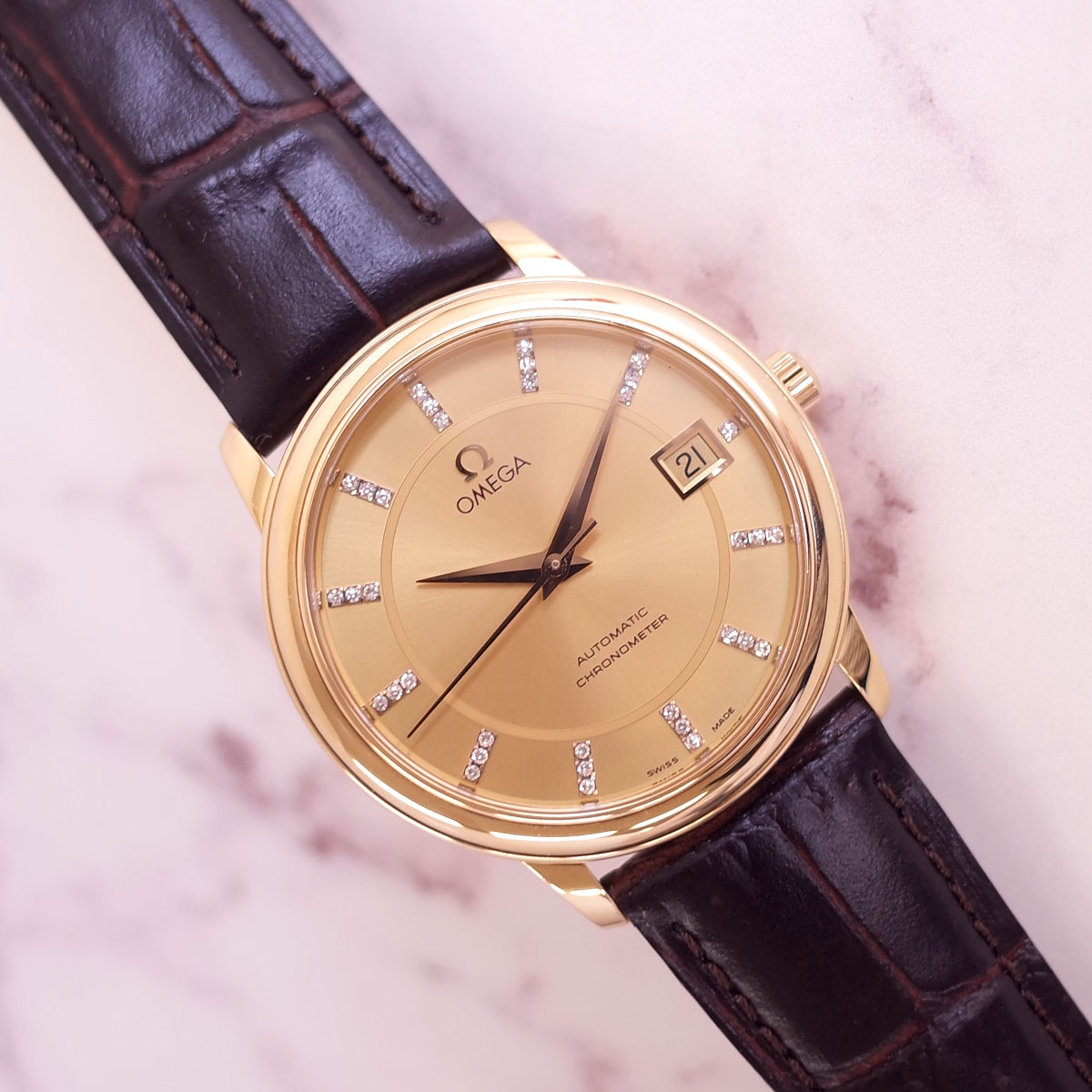 オメガ デビル オートマチック DE VILLE オメガ デビル プレステージ コーアクシャル 36.8mm