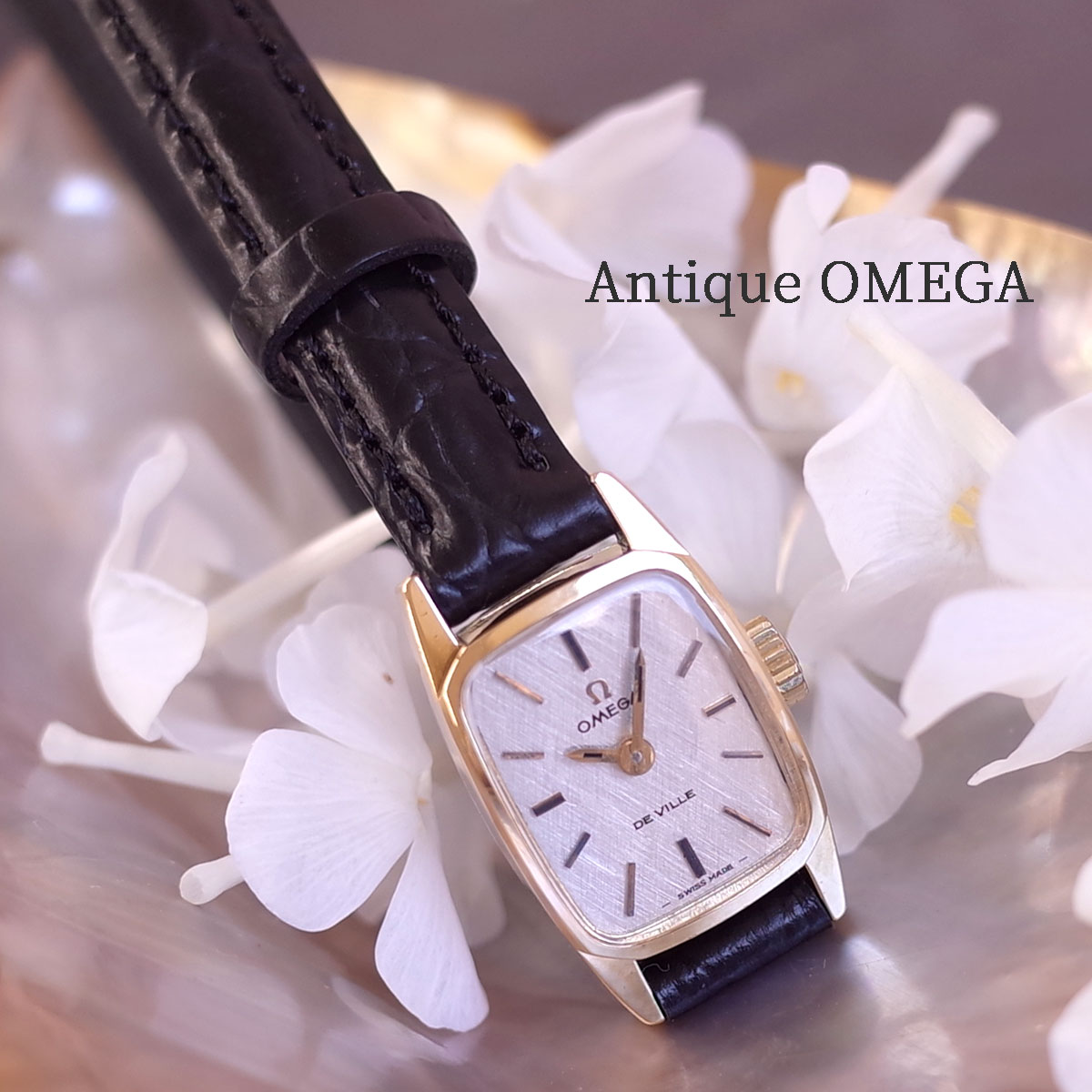 楽天市場】美品 オメガ デビル 70's アンティーク 750YG k18
