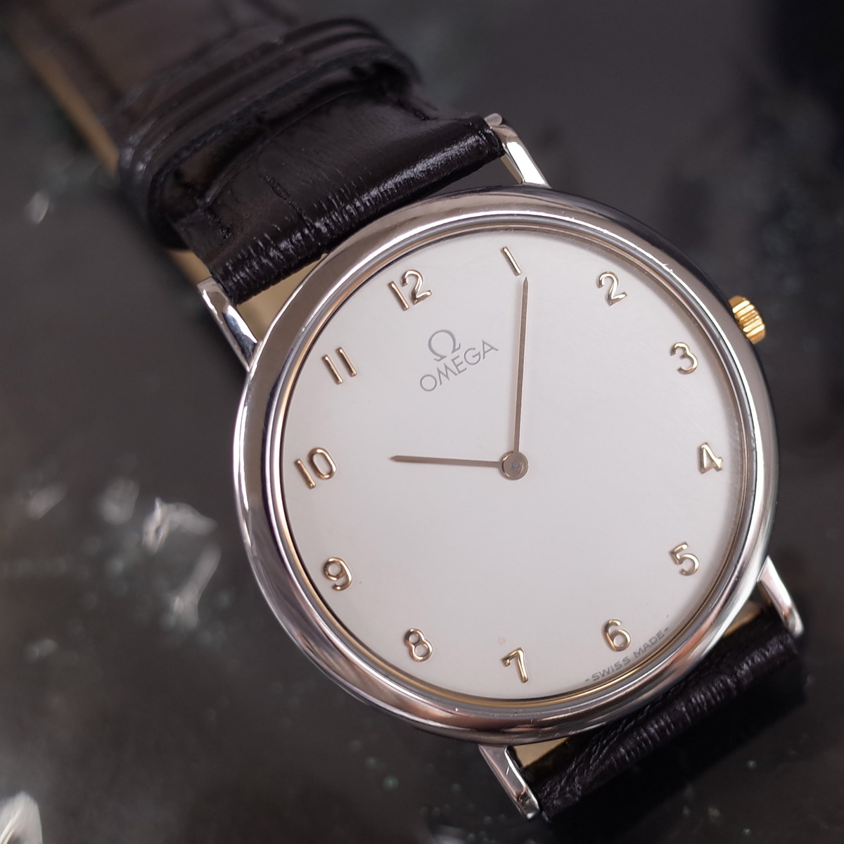 楽天市場】オメガ デビル プレステージ SS/YG コンビ デイト ローマン