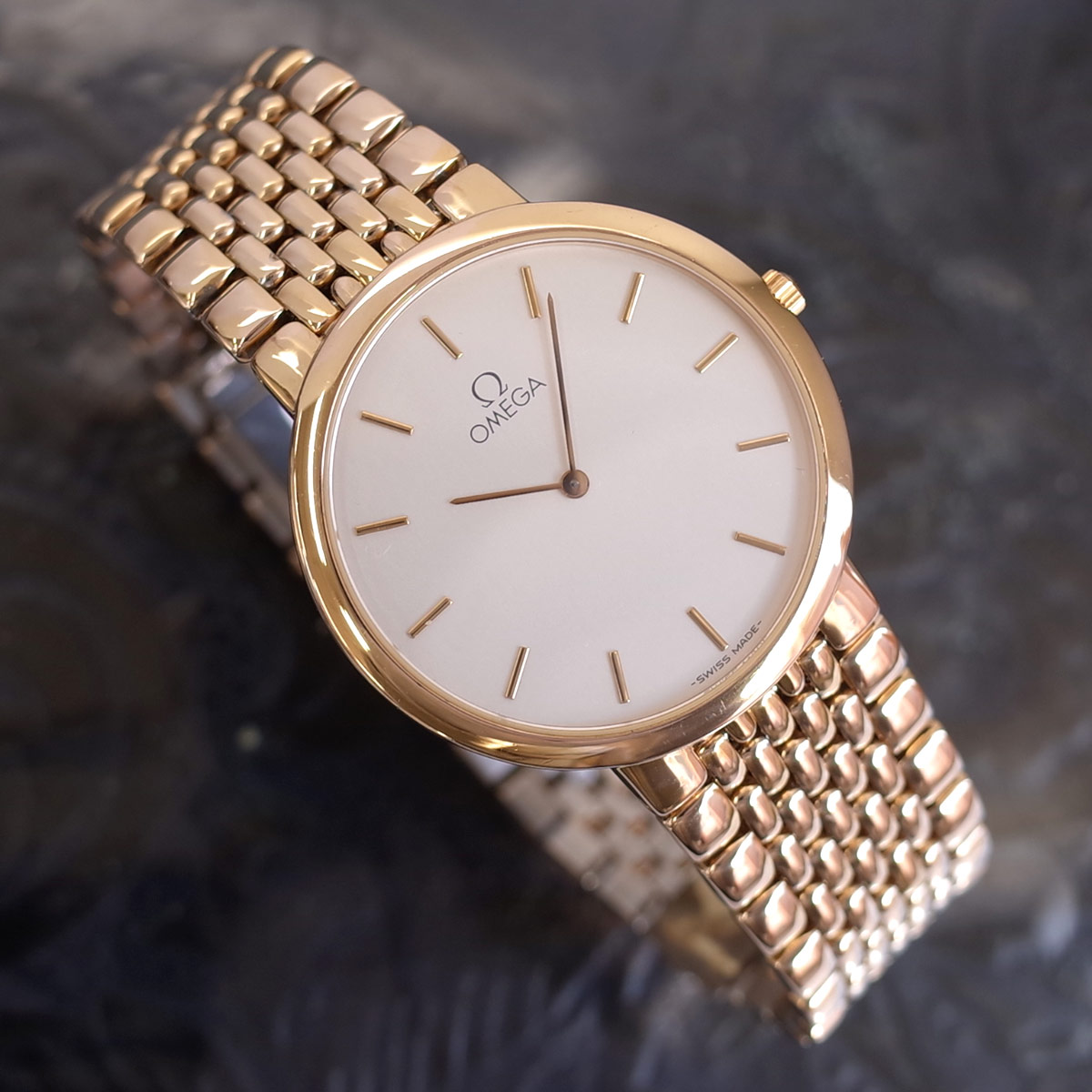 【美品】オメガ デビル クォーツ【395.2378】純正ベルト【稼働品】メンズ 楽天市場】訳有 オメガ デビル 195.2378 K18YG/SS コンビ アイボリー