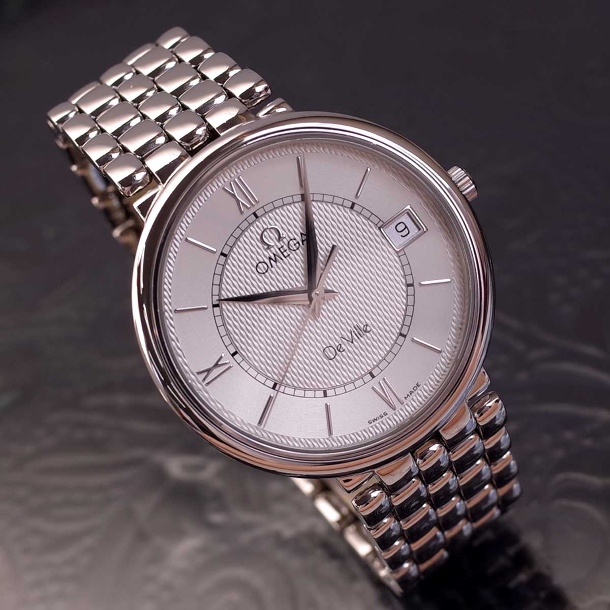 楽天市場】オメガ デビル SS ホワイトローマン リーフ針 サファイア