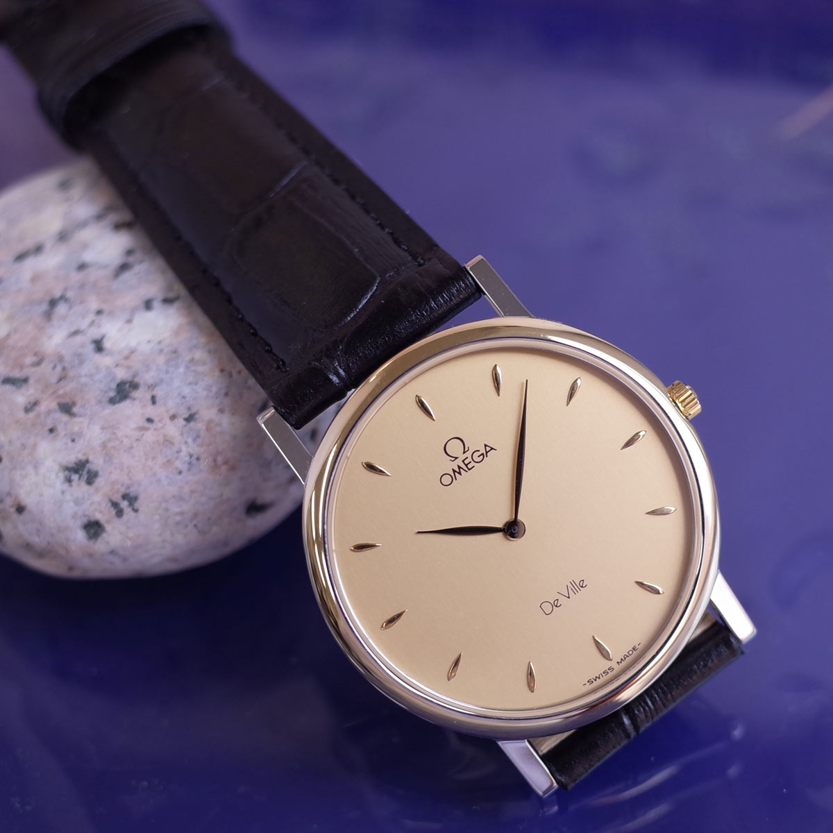 楽天市場】オメガ デビル SS ホワイトローマン リーフ針 サファイア