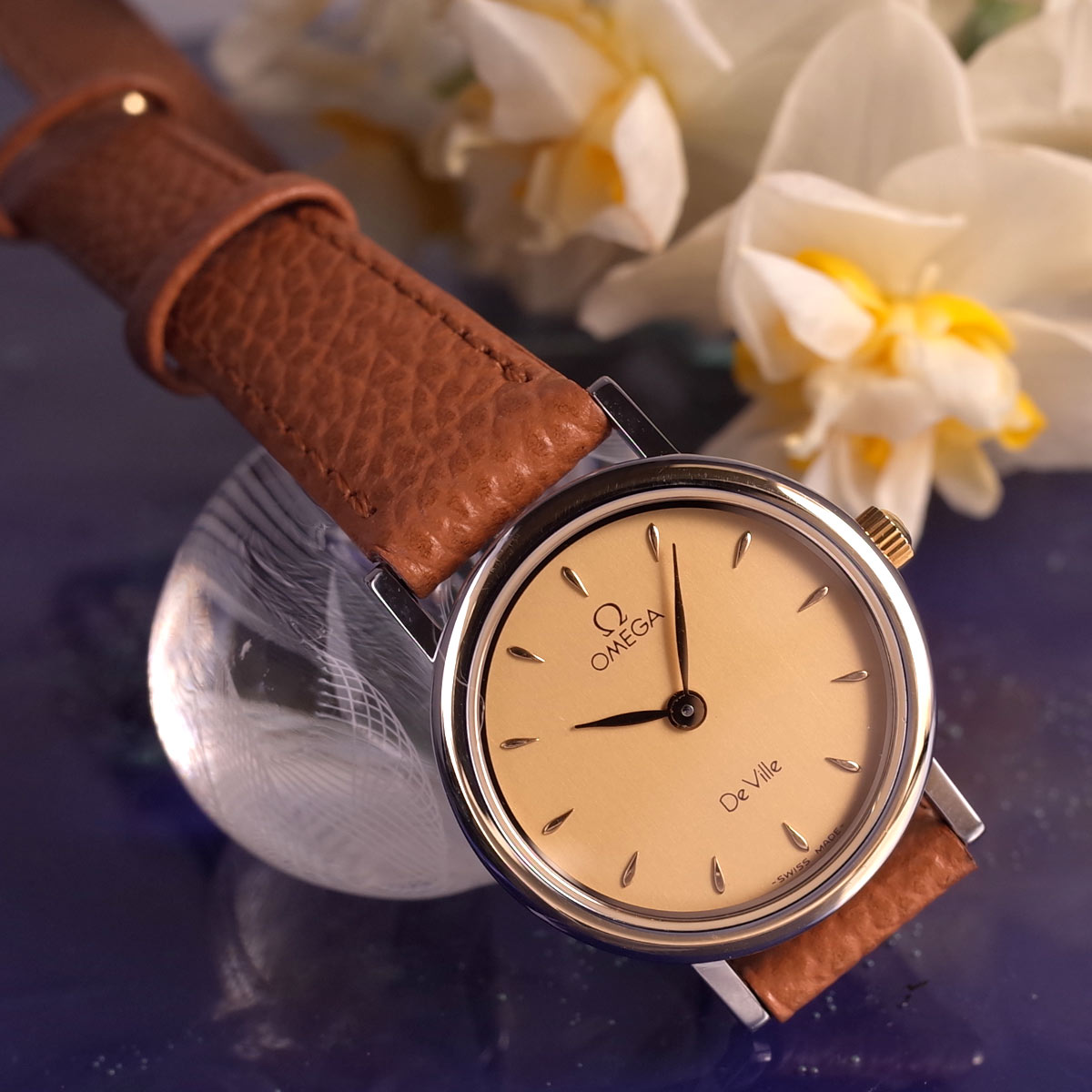 楽天市場】訳有 オメガ デビル 195.2378 K18YG/SS コンビ アイボリー