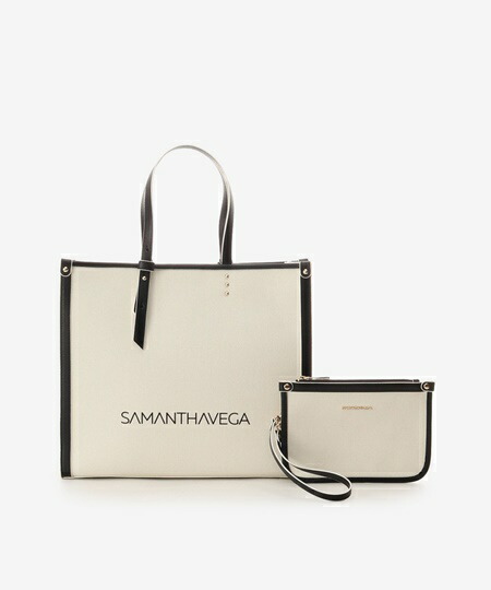 トートバッグ サマンサタバサ トートバッグ Vega Samantha ブラック キャンバス横型トート 売れ筋介護用品も Blog Paraisodasbombas Com Br