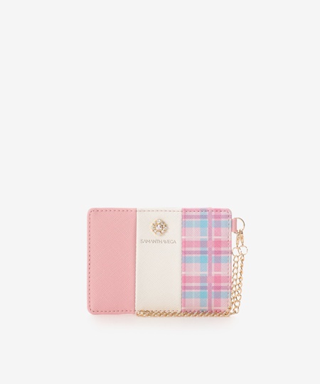 台数限定 サマンサタバサ パスケース オリジナルチェックパスケース ピンク Samantha Vega イベント限定 財布 ケースバッグ 小物 ブランド雑貨 Insolite Guadeloupe Voyage Com