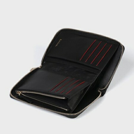 棹スミス 時節紙入れ Ps Paul Smith Happy 2つ時節財布 黒 Paul Smith ポールスミス 財布 袋 メンズ レディース 貨物輸送無料 格気格 新品 到来物 10補欠 代 30代 40代 クリスマス 贈り物 Barrakuda At
