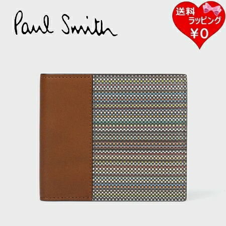 【無料ラッピング】  極点スミス Paul Smith 折札入れ コーテッド帆布 2つ折り札入れ ブランド名 置き目品 新品 差し上げ物 差し上げ物 一般受け おすすめ 生まれ落ちる日 祝する日 クリスマス 貨物輸送無料 バッグ・小物・ブランド雑貨-メンズ財布-財布・ケース