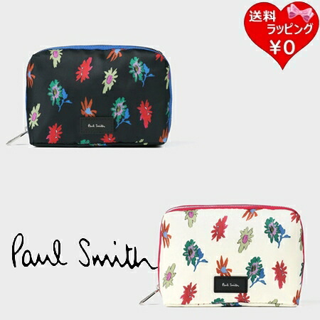 【無料ラッピング】 ポールスミス Paul Smith ポーチ フラワープリント ブランド 正規品 新品 ギフト プレゼント 人気 おすすめ 誕生日 記念日 クリスマス 送料無料｜PARIS LOUNGE パリスラウンジ