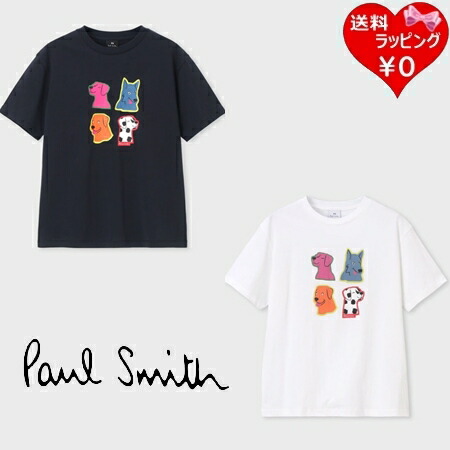 【無料ラッピング】 極点スミス Paul Smith プルオーバー ウィメンズ Pop Dogs アニマルロゴ 半袖 綿100% ブランド名 置き目品 新品 差し上げ物 差し上げ物 一般受け おすすめ 生まれ落ちる日 祝する日 クリスマス 貨物輸送無料