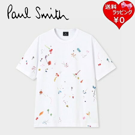 【無料ラッピング】 ポールスミス Paul Smith Tシャツ Watercolor Paint Floral ホワイト 綿100% ブランド 正規品 新品 ギフト プレゼント 人気 おすすめ 誕生日 記念日 クリスマス 送料無料|PARIS LOUNGE パリスラウンジ