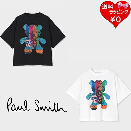 【無料ラッピング】 ポールスミス Paul Smith Tシャツ ウィメンズ Graffiti Bear 半袖Tシャツ 綿100% ブランド 正規品 新品 ギフト プレゼント 人気 おすすめ 誕生日 記念日 クリスマス 送料無料｜PARIS LOUNGE パリスラウンジ