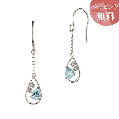 【無料ラッピング】 ヨンドシー ピアス K10 ホワイトゴールド EAU DOUCE 4℃ オデュース ヨンドシー レディース ブランド 正規品 新品 ギフト プレゼント 人気 おすすめ 誕生日 記念日 クリスマス 送料無料｜PARIS LOUNGE パリスラウンジ