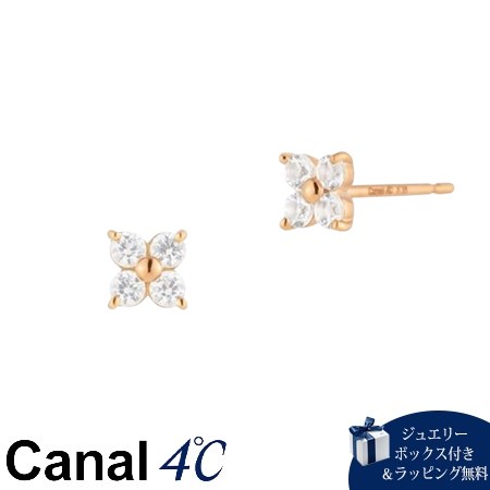 【無料ラッピング】 カナルヨンドシー Canal 4℃ カナル4℃ K18ピンクゴールド ピアス ホワイトトパーズ ブランド 正規品 新品 ギフト プレゼント 人気 おすすめ 誕生日 記念日 クリスマス 送料無料