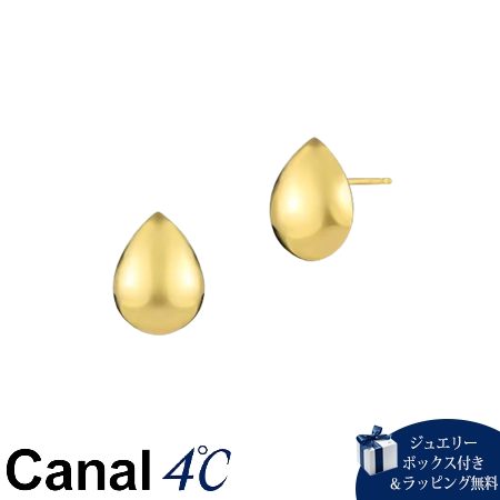 カナルヨンドシー Canal 4℃ カナル4℃ ピアス K10イエローゴールド しずく シンプル レディース