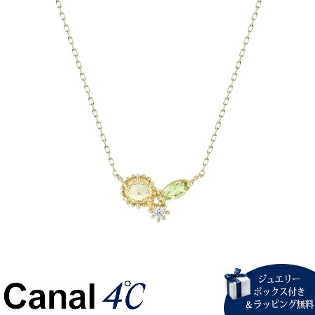 【無料ラッピング】 カナルヨンドシー Canal 4℃ カナル4℃ ネックレス K7イエローゴールド MIMOSA Collection ミモザ フラワー クォーツ/ペリドット レディース ブランド 正規品 新品 ギフト プレゼント 人気 おすすめ 誕生日 記念日 クリスマス 送料無料 ラッピング無料