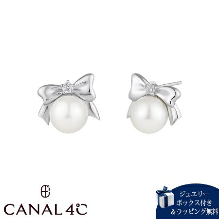 【無料ラッピング】 カナルヨンドシー Canal 4℃ カナル4℃ ピアス シルバー EARFLOW 6月誕生石 リボン 淡水パール レディース ブランド 正規品 新品 ギフト プレゼント 人気 おすすめ 誕生日 記念日 クリスマス 送料無料｜PARIS LOUNGE パリスラウンジ