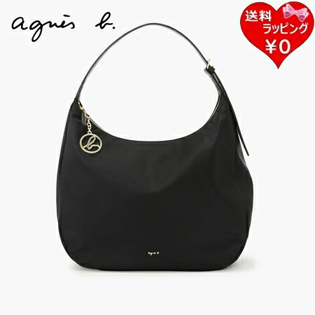 【無料ラッピング】 アニエスベー agnes b ショルダーバッグ ナイロン ラージ ブラック ブランド 正規品 新品 ギフト プレゼント 人気 おすすめ 誕生日 記念日 クリスマス 送料無料