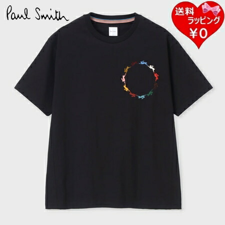 【無料ラッピング】  極点スミス Paul Smith ティーシャツ Circle Rabbit 黒いこと 綿100% ブランド名 定め事品 新品 差し上げ物 差し上げ物 一般受け おすすめ 生まれ落ちる日 祝する日 クリスマス 貨物輸送無料