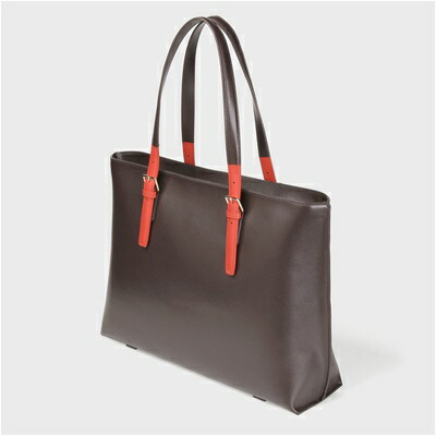 代 10代 プレゼント バッグ 40代 新品 Lounge トートバッグ カラードチップレザー バッグ メンズバッグ 30代 ダークブラウン Paris パリスラウンジポールスミス トートバッグ レディース ポールスミス メンズ ギフト クリスマス 財布 送料無料 正規品
