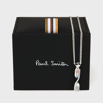 海外輸入 ポールスミス ネックレス ツイストプレート ホワイト Paul Smith ポール スミス 在庫限り Indiatribune Com