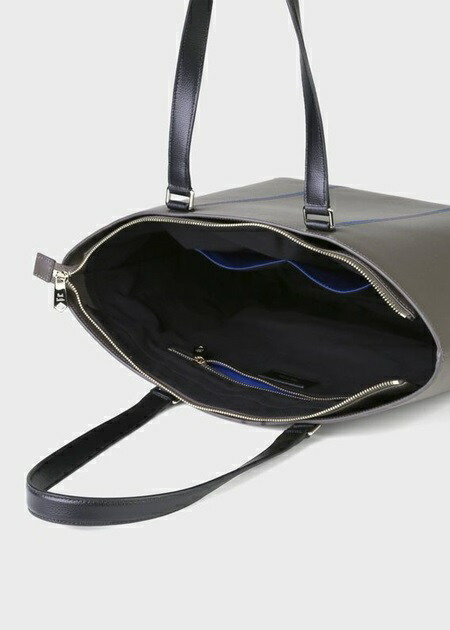 ポールスミス バッグ メンズ トートバッグ バッグ トートバッグ カラーインセットハンドル チャコールグレー トートバッグ Paul Smith Paris Lounge パリスラウンジポールスミス 財布 バッグ メンズ レディース 送料無料 正規品 新品 ギフト 10代 代 30代 40代