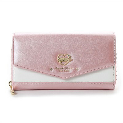 サマンサタバサプチチョイス オリジナルプレート ハートバージョン ウォレットバッグ お財布ショルダー ピンク Paris Lounge パリスラウンジ 名刺入れ サマンサタバサ バッグ 財布 バッグ レディース 送料無料 正規品 新品 ギフト 10代 代 30代 40代 クリスマス
