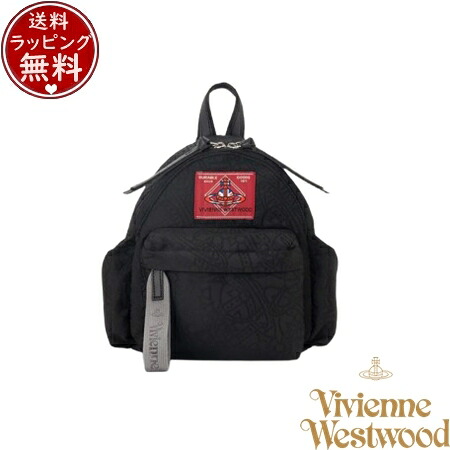 【無料ラッピング】 ヴィヴィアン ウエストウッド Vivienne Westwood バッグ リュック TANGLED ORB JACQUARD リュックS ブラック ブランド 正規品 新品 ギフト プレゼント 人気 おすすめ 誕生日 記念日 クリスマス 送料無料