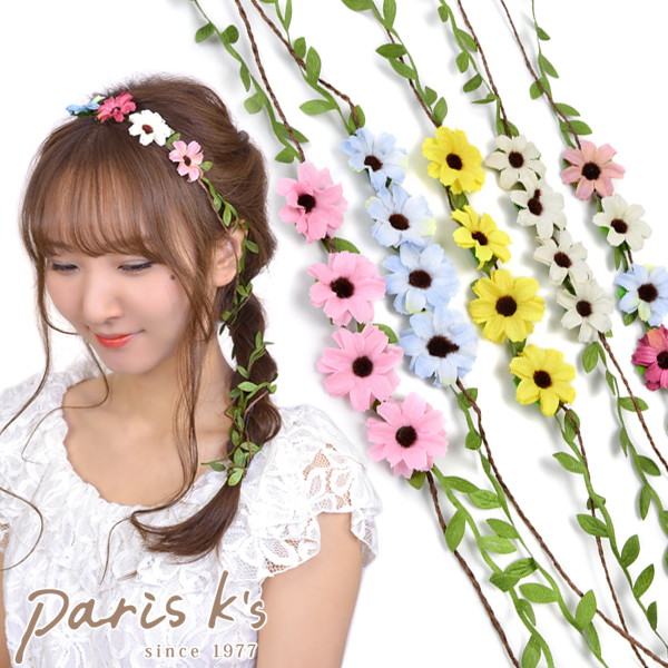 Paris Kids Flower Crown Corolla Wedding White Hair Decoration