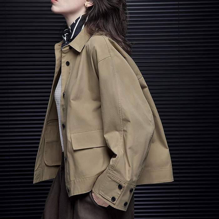 専用　新品✨BEIGE,　ノーカラーリバージャケット　ダブルフェイス 楽天市場】大人上品ジャケット ウール100％ ノーカラージャケット