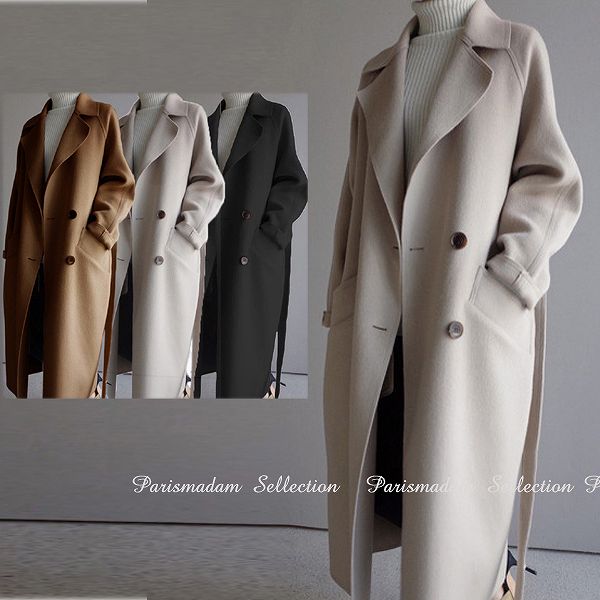 セルフォード　リバーコート　ロングコート　ダブルフェイス　38 オフホワイト セルフォード リバーコート ロングコート ダブルフェイス 38