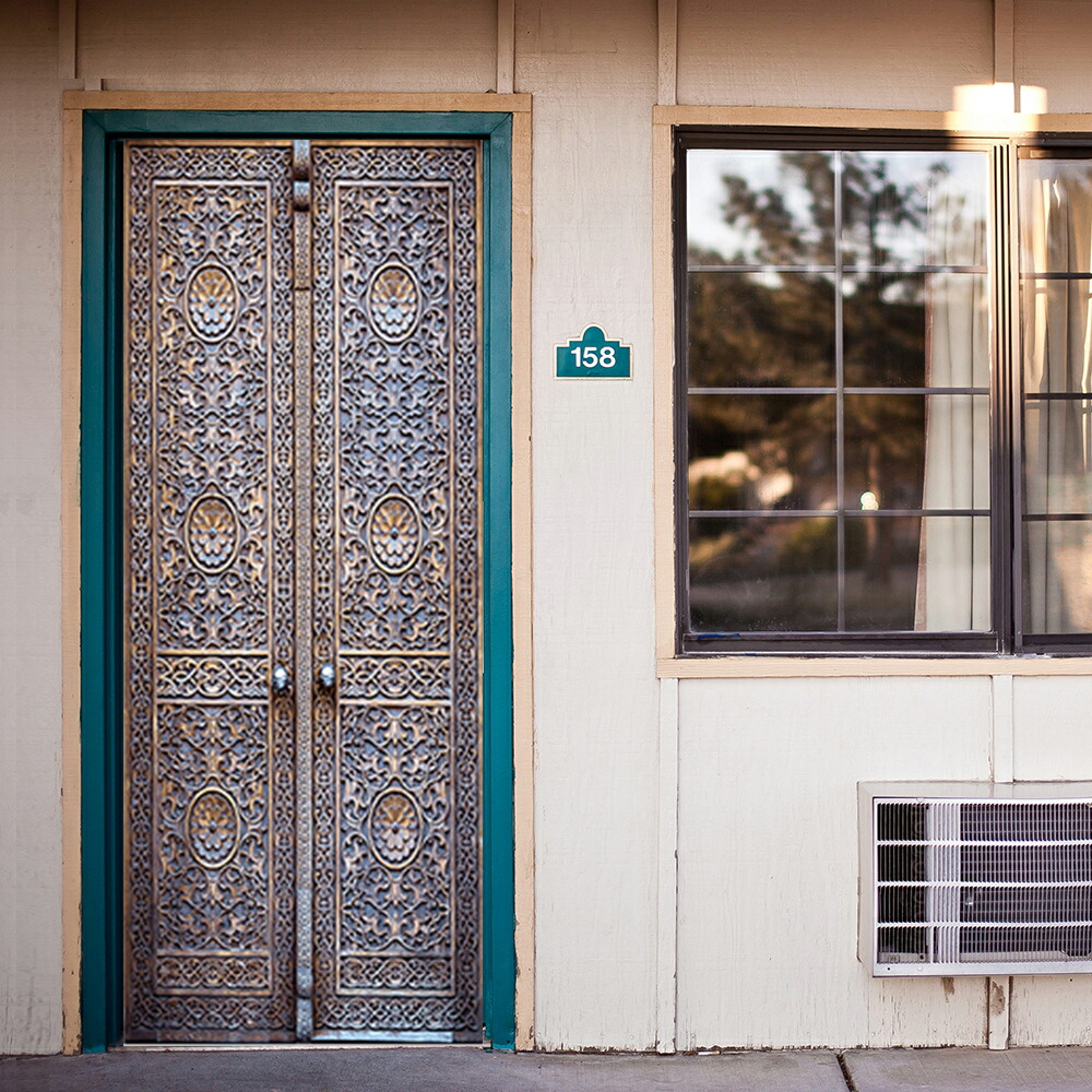 楽天市場 ウォールステッカー シール 貼ってはがせる 室内用ドア装飾シート 防水シール 部屋 玄関 店 雰囲気 変える モロッカン モロッコ ドアシート ドア壁紙 Diy おしゃれ たそがれ 飾り ステッカー 壁紙 シール インテリア カフェ風 おしゃれ 北欧 ハローウイン