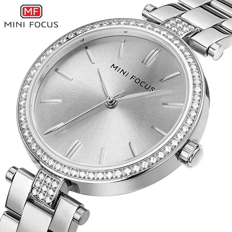 【国内正規代理店】MINIFOCUS MF0039L ミニフォーカス 日本製ムーブメント レディース腕時計 女性用 時計 クォーツ ファッション 海外人気 欧米 防水 ステンレスベルト プレゼント ギフト お祝い 誕生日 母の日 かっこいい 成人式 クリスマス 彼女
