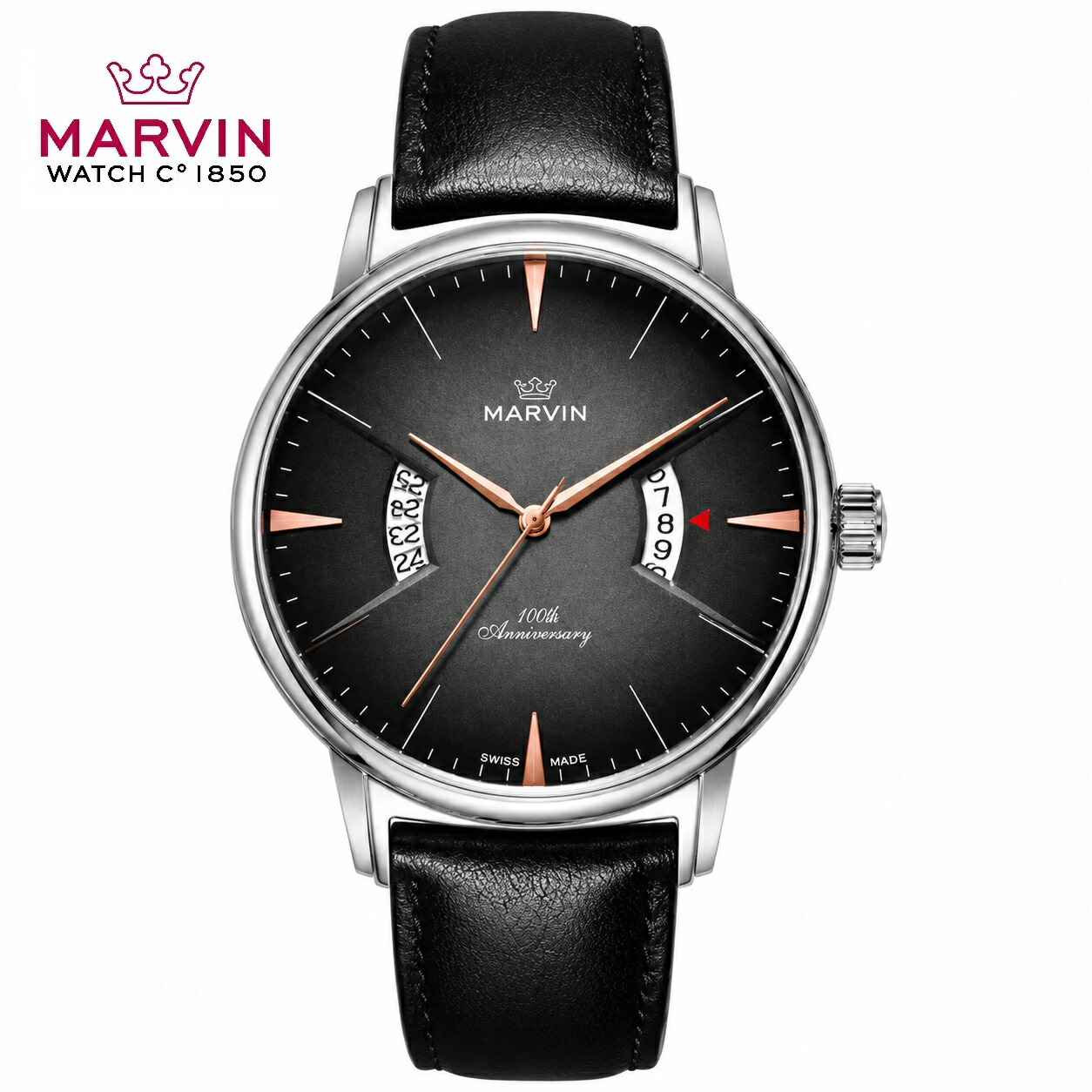 【定め事品】Marvin マーヴィン  M036.13.41.84  メンズ ウオッチ  石英時辰儀 スイス連邦製 社会的運動 雨合羽 ブランド名  寄せあわせ
