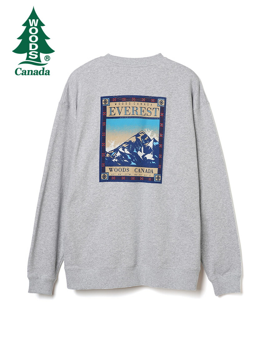 【楽天市場】【公式】 WOODS CANADA EVERESTプリントトレーナー メンズ レディース アウトドア ウッズカナダ：PARK