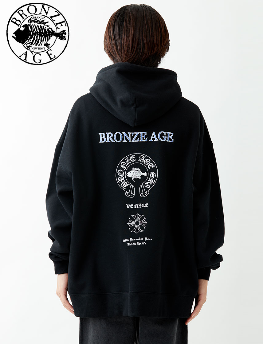 アーツアンドサイエンス 裏起毛パーカー ブラック 楽天市場】【BRONZE AGE】ロゴ刺繍裏起毛BIGパーカー メンズ
