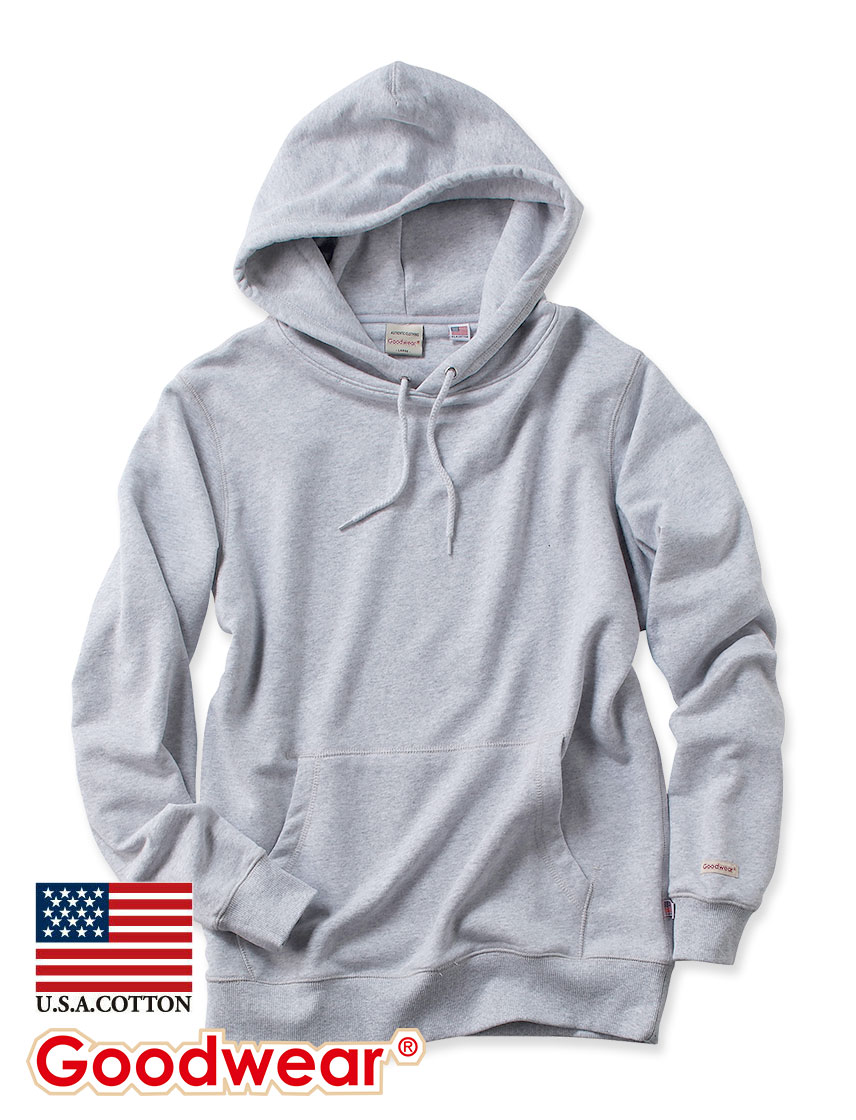 【公式】 Goodwear グッドウェア プルオーバーパーカー メンズ レディース 無地 USAコットン ギフト 贈り物 プレゼント ラッピング無料 goodwear コットン パーカー フード フード付き カジュアル アウトドア アウトドアブランド 男性 女性 ユニセックス 綿