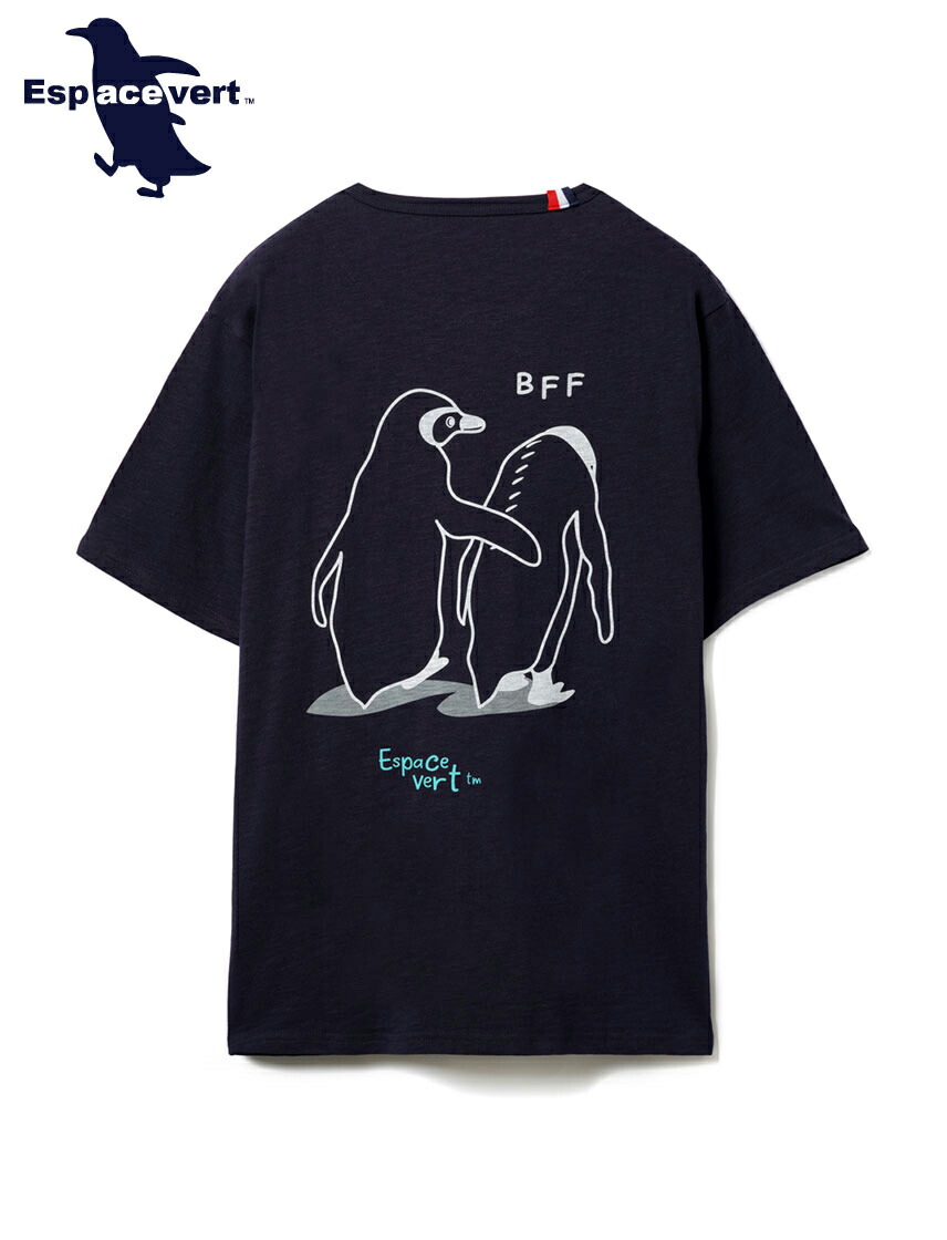 楽天市場】【公式】 ESPACE VERT shobonペンギンBFF天竺Tシャツ