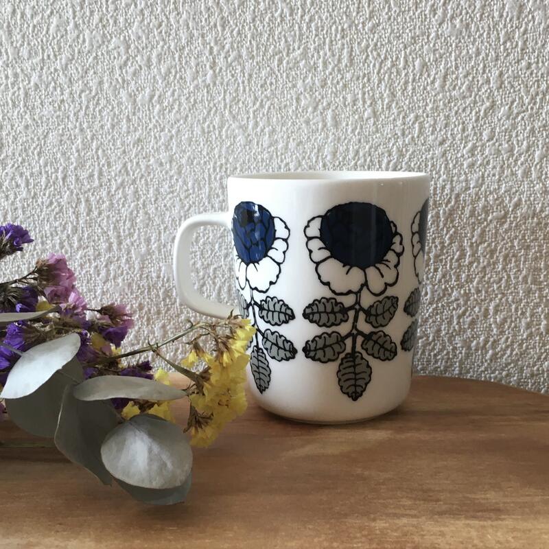 Marimekko × k-citymarket ネイビー マリメッコ ヴィヒキルース VIHKIRUUSU マグカップ コーヒー・お茶用品 |  