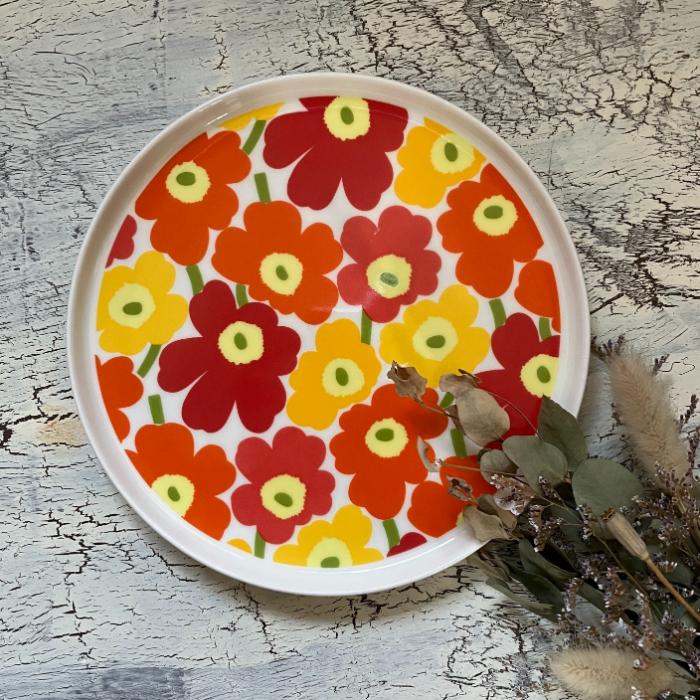 楽天市場】【USED】marimekko Melooni スクエア プレート マリメッコ