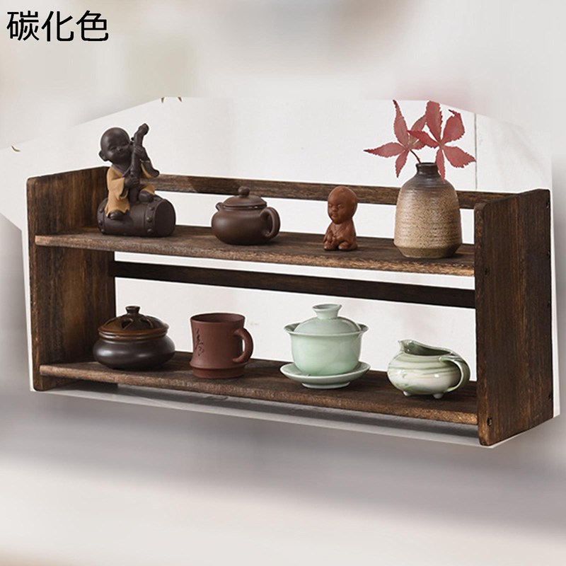 飾り棚　茶道棚　アンティーク棚 楽天市場】茶器収納棚 56*29cm 小さいカット アンティーク珍品棚