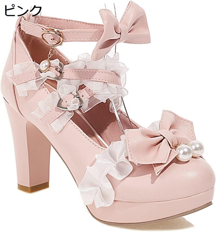 楽天市場】ロリータ靴 花飾り 花モチーフ ラインストーン レース
